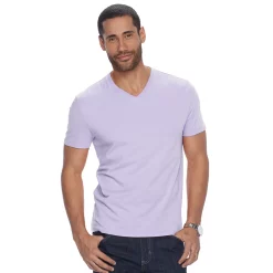 Men's Apt. 9® Solid V-neck Tee -Campus Sutra Shop 2245601 Lavender