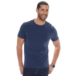 Men's Apt. 9® Solid Crewneck Tee -Campus Sutra Shop 2247719 Blue Navy