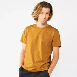 Men's Apt. 9® Solid Crewneck Tee -Campus Sutra Shop 2247719 Torch Gold