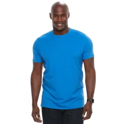 Big & Tall Apt. 9® Core Solid Crewneck Tee -Campus Sutra Shop 2333641 Amazing Blue