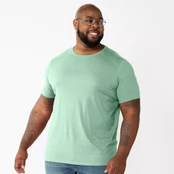 Big & Tall Apt. 9® Core Solid Crewneck Tee -Campus Sutra Shop 2333641 Green Twist