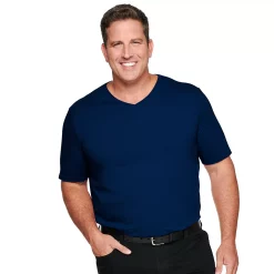 Big & Tall Apt. 9® Core Solid V-Neck Tee -Campus Sutra Shop 2333657 Blue Beauty