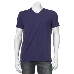 Big & Tall Apt. 9® Core Solid V-Neck Tee -Campus Sutra Shop 2333657 Dark Pansy Heather
