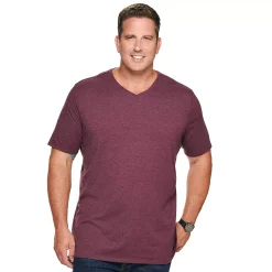 Big & Tall Apt. 9® Core Solid V-Neck Tee -Campus Sutra Shop 2333657 Winetasting