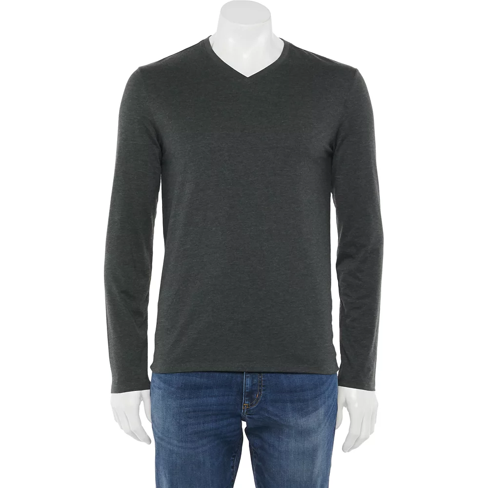 Men's Apt. 9® Premier Flex Standard-Fit Solid V-neck Tee 4 Men's Apt. 9® Premier Flex Standard-Fit Solid V-neck Tee - Image 2