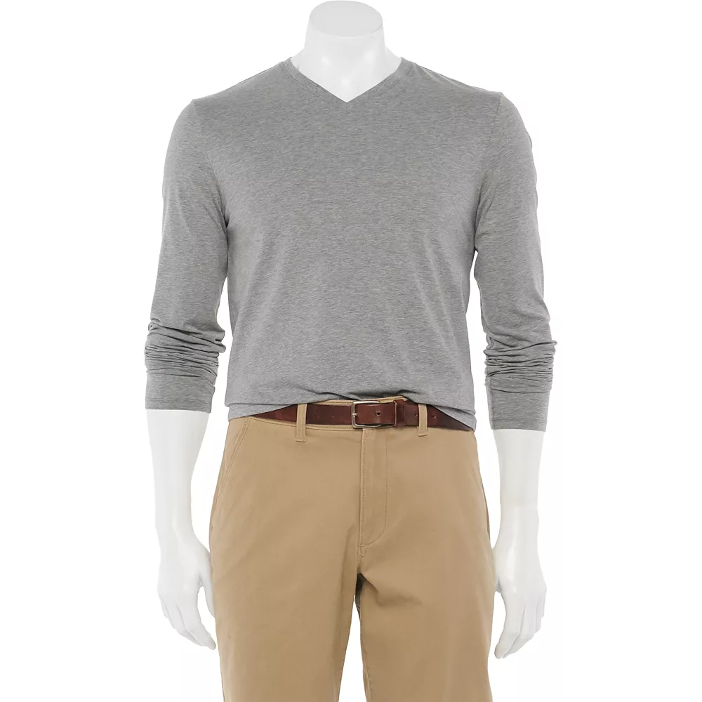 Men's Apt. 9® Premier Flex Standard-Fit Solid V-neck Tee 6 Men's Apt. 9® Premier Flex Standard-Fit Solid V-neck Tee - Image 4