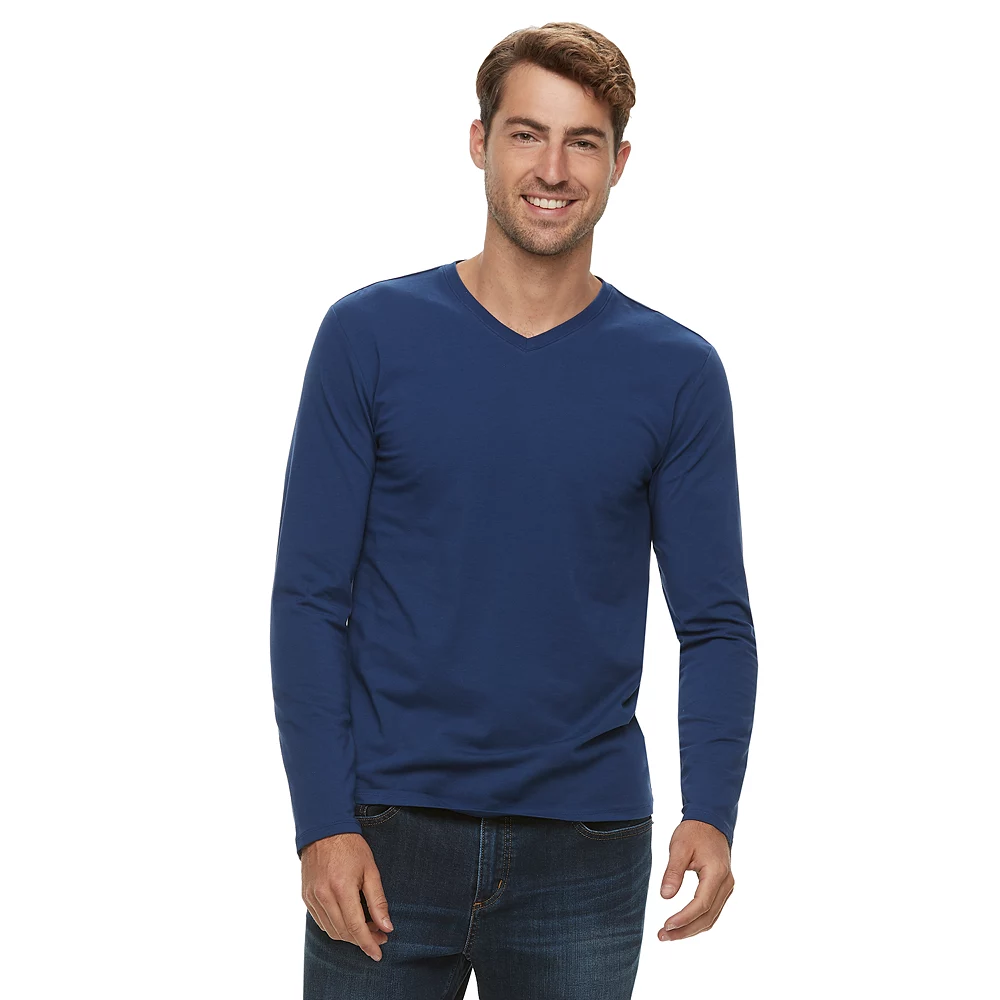 Men's Apt. 9® Premier Flex Standard-Fit Solid V-neck Tee 10 Men's Apt. 9® Premier Flex Standard-Fit Solid V-neck Tee - Image 8