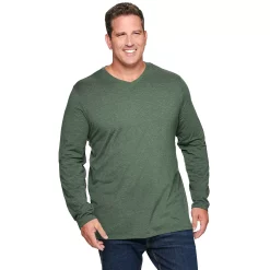 Big & Tall Apt. 9® Premier Flex Classic-Fit Stretch V-Neck Tee -Campus Sutra Shop 2954170 Aspen Olive