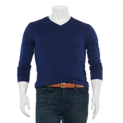 Big & Tall Apt. 9® Premier Flex Classic-Fit Stretch V-Neck Tee -Campus Sutra Shop 2954170 Blue Beauty