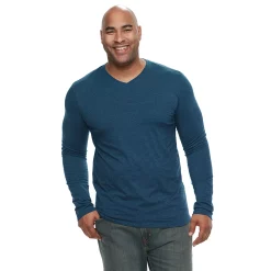 Big & Tall Apt. 9® Premier Flex Classic-Fit Stretch V-Neck Tee -Campus Sutra Shop 2954170 Poseidon