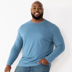 Big & Tall Apt. 9® Premier Flex Classic-Fit Stretch Crewneck Tee -Campus Sutra Shop 3335794 Bluebell