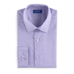 Men's Apt. 9® Premier Flex Regular-Fit Spread-Collar Dress Shirt -Campus Sutra Shop 3591570 Grape Hyacinth Fresh
