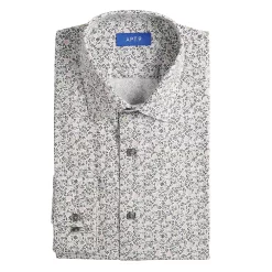 Men's Apt. 9® Premier Flex Regular-Fit Spread-Collar Dress Shirt -Campus Sutra Shop 3591570 Multi Leaf Print