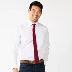 Men's Apt. 9® Premier Flex Regular-Fit Spread-Collar Dress Shirt -Campus Sutra Shop 3591570 Studio White