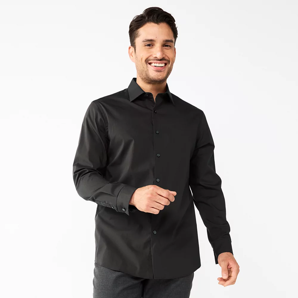 Men's Apt. 9® Premier Flex Slim-Fit Spread-Collar Dress Shirt 4 Men's Apt. 9® Premier Flex Slim-Fit Spread-Collar Dress Shirt - Image 3