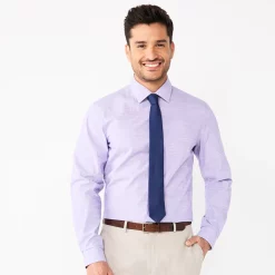 Men's Apt. 9® Premier Flex Slim-Fit Spread-Collar Dress Shirt 16 Men's Apt. 9® Premier Flex Slim-Fit Spread-Collar Dress Shirt -Campus Sutra Shop 3597690 Grape Hyacinth Fresh