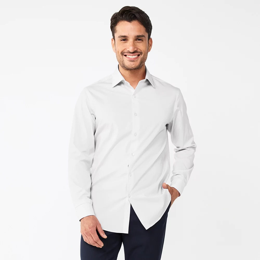 Men's Apt. 9® Premier Flex Slim-Fit Spread-Collar Dress Shirt 3 Men's Apt. 9® Premier Flex Slim-Fit Spread-Collar Dress Shirt - Image 2