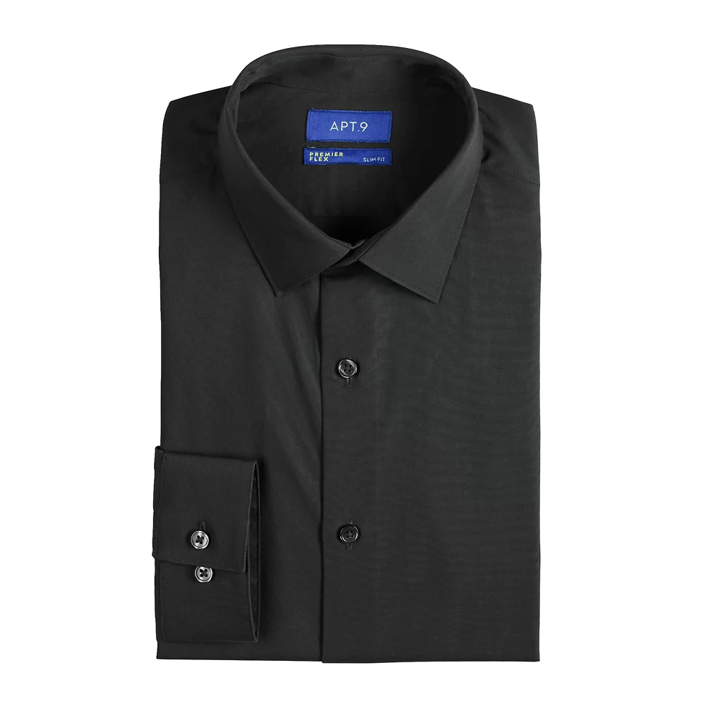 Men's Apt. 9® Premier Flex Extra-Slim Fit Spread-Collar Dress Shirt 4 Men's Apt. 9® Premier Flex Extra-Slim Fit Spread-Collar Dress Shirt - Image 2