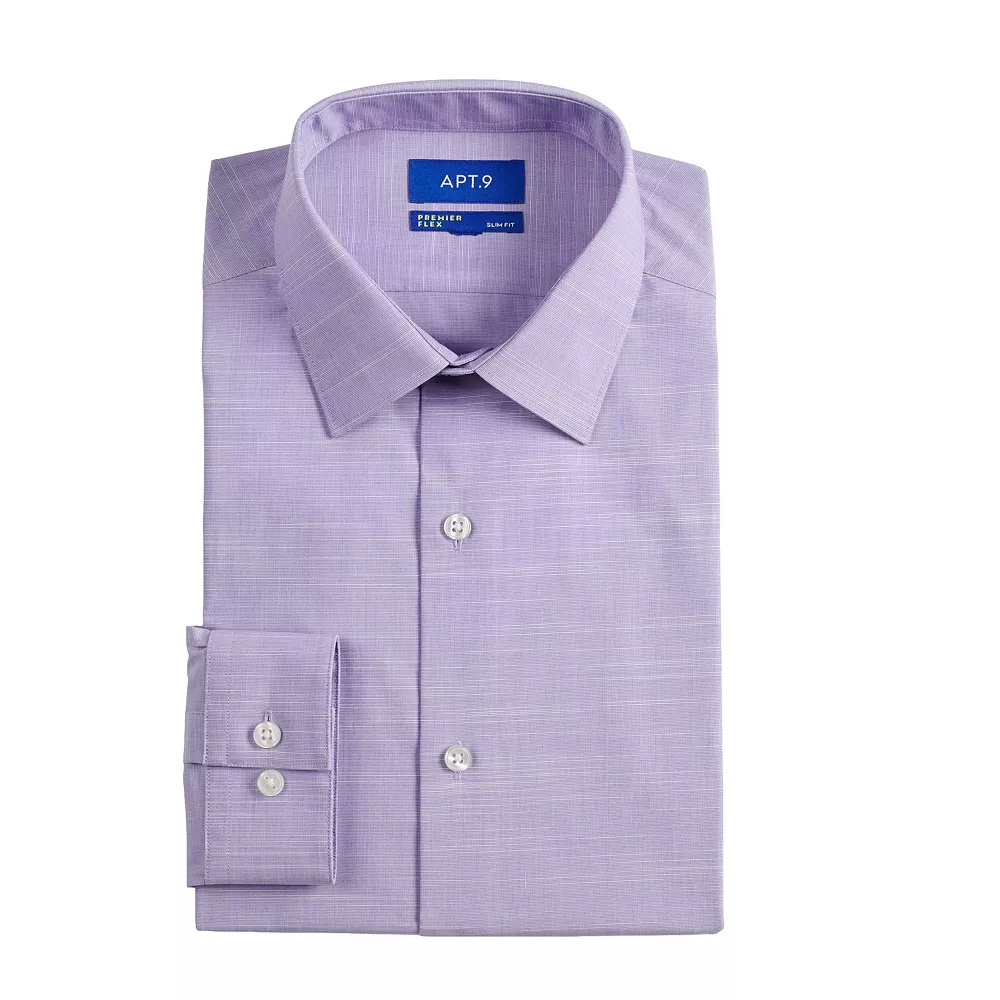 Men's Apt. 9® Premier Flex Extra-Slim Fit Spread-Collar Dress Shirt 11 Men's Apt. 9® Premier Flex Extra-Slim Fit Spread-Collar Dress Shirt - Image 9