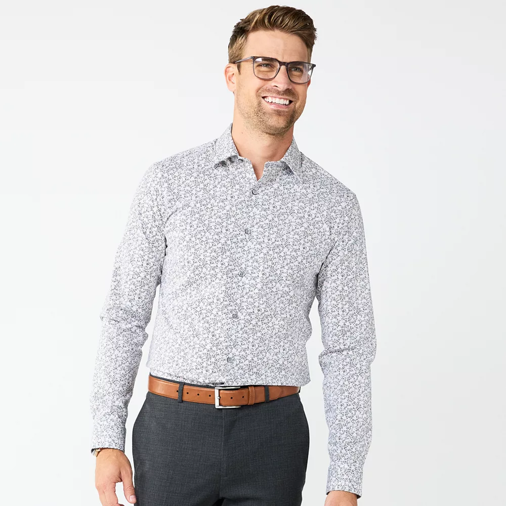 Men's Apt. 9® Premier Flex Extra-Slim Fit Spread-Collar Dress Shirt 13 Men's Apt. 9® Premier Flex Extra-Slim Fit Spread-Collar Dress Shirt - Image 11