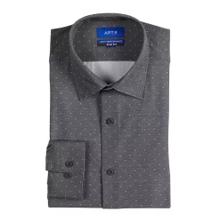 Men's Apt. 9® Slim-Fit Performance Dress Shirt -Campus Sutra Shop 3710825 Dark Gray Dot