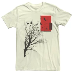 Men's Apt. 9® Nature Graphic Tee -Campus Sutra Shop 4816692 Cream Flying Crows
