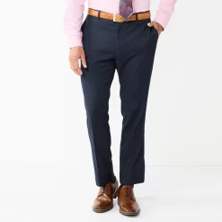 Men's Apt. 9® Premier Flex Performance Slim-Fit Washable Suit Pants 19 Men's Apt. 9® Premier Flex Performance Slim-Fit Washable Suit Pants -Campus Sutra Shop 5011546 Black Navy Grid