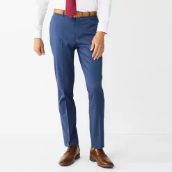Men's Apt. 9® Premier Flex Performance Slim-Fit Washable Suit Pants 18 Men's Apt. 9® Premier Flex Performance Slim-Fit Washable Suit Pants -Campus Sutra Shop 5011546 Blue Neat