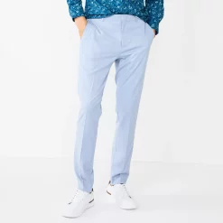 Men's Apt. 9® Premier Flex Performance Extra-Slim Washable Suit Pants -Campus Sutra Shop 5012075 Blue Cloud