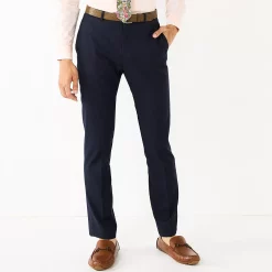 Men's Apt. 9® Premier Flex Performance Extra-Slim Washable Suit Pants -Campus Sutra Shop 5012075 Navy
