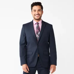Men's Apt. 9® Premier Flex Performance Slim-Fit Washable Suit Jacket -Campus Sutra Shop 5012088 Black Navy Grid