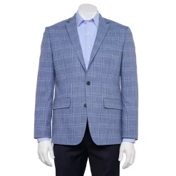 Men's Apt. 9® Premier Flex Slim-Fit Essential Sport Coat -Campus Sutra Shop 5031813 Light Blue Windowpane