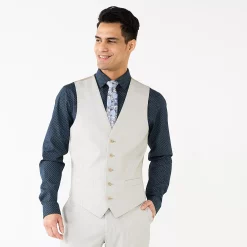 Men's Apt. 9® Premier Flex Performance Slim-Fit Washable Suit Vest -Campus Sutra Shop 5031862 Sand
