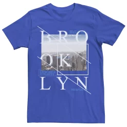 Men's Apt. 9® Brooklyn Text Skyline Overlay Poster Tee -Campus Sutra Shop 5046627 Royal