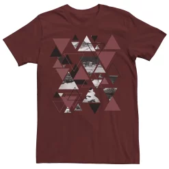 Men's Apt. 9® Abstract Geometric Triangle Collage Tee -Campus Sutra Shop 5046629 Cardinal