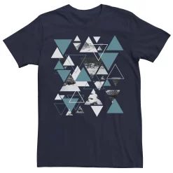 Men's Apt. 9® Abstract Geometric Triangle Collage Tee -Campus Sutra Shop 5046629 Navy