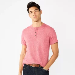 Men's Apt. 9® Core Classic-Fit Henley -Campus Sutra Shop 5211560 Red