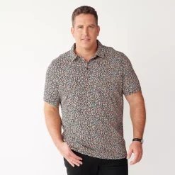 Men's Big & Tall Apt. 9® Printed Party Polo -Campus Sutra Shop 5216178 Ditsy Floral