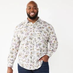 Big & Tall Apt. 9® Knit Button-Down Shirt