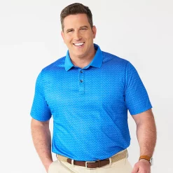 Big & Tall Apt. 9® Polo -Campus Sutra Shop 5274150 Geo Squares Blue