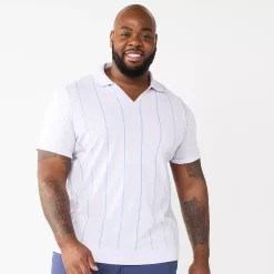 Big & Tall Apt. 9® Polo -Campus Sutra Shop 5274150 Tech Lines Blue