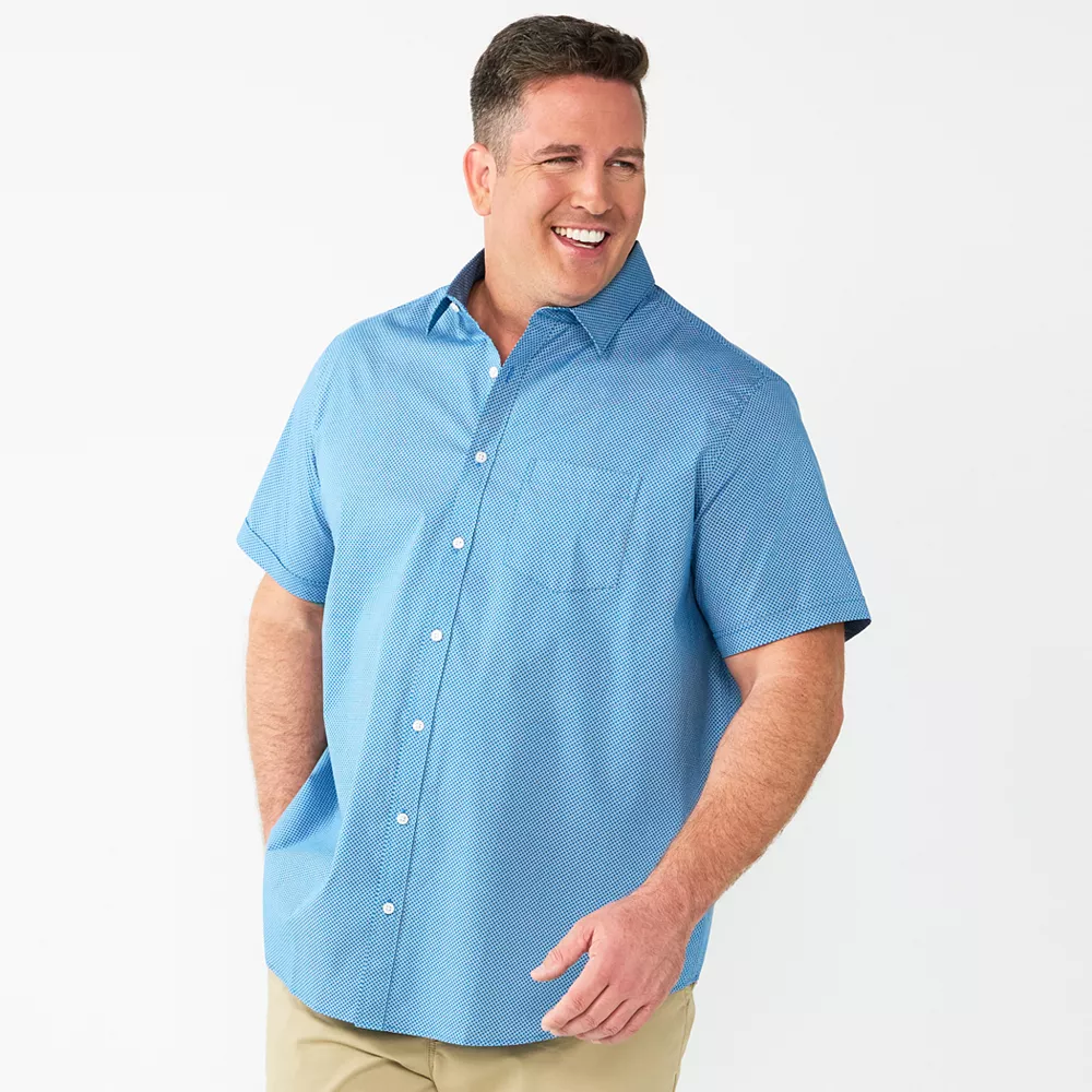 Big & Tall Apt. 9® Stretch Poplin Button-Down Shirt 5 Big & Tall Apt. 9® Stretch Poplin Button-Down Shirt - Image 3