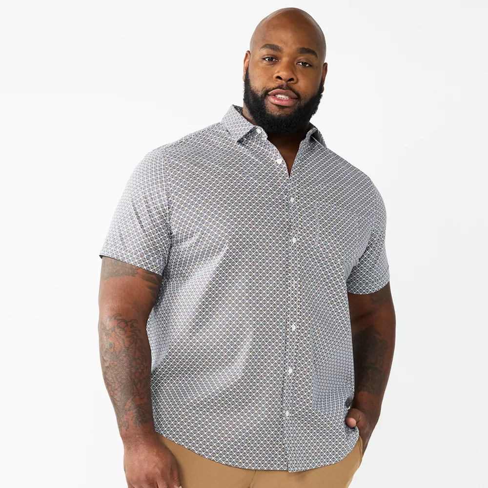 Big & Tall Apt. 9® Stretch Poplin Button-Down Shirt 4 Big & Tall Apt. 9® Stretch Poplin Button-Down Shirt - Image 2