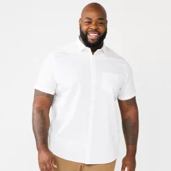 Big & Tall Apt. 9® Stretch Poplin Button-Down Shirt
