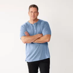 Big & Tall Apt. 9® Core Classic-Fit Henley -Campus Sutra Shop 5303246 Blue