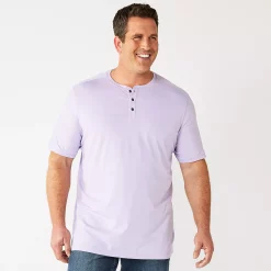 Big & Tall Apt. 9® Core Classic-Fit Henley -Campus Sutra Shop 5303246 Purple