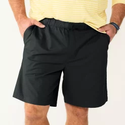 Big & Tall Apt. 9® Premier Flex E-Waist 9-inch Shorts -Campus Sutra Shop 5480312 Mineral Black
