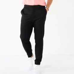 Men's Apt. 9® Premier Flex Jogger Suit Pants -Campus Sutra Shop 5511901 Black