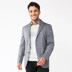 Men's Apt. 9® Premier Flex Slim-Fit Knit Sport Coat 16 Men's Apt. 9® Premier Flex Slim-Fit Knit Sport Coat -Campus Sutra Shop 5513092 Light Gray Glen Plaid