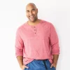 Big & Tall Apt. 9® Core Henley Top -Campus Sutra Shop 5644149 Red